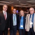 Prof. Z. Kamenov (Bulgaria), Congress President 2019; Prof. N. Papanas (Greece); Prof. E. Hatziagelaki (Greece), CEDA Vice President; Prof. P. Kempler (Hungary), Congress President 2021