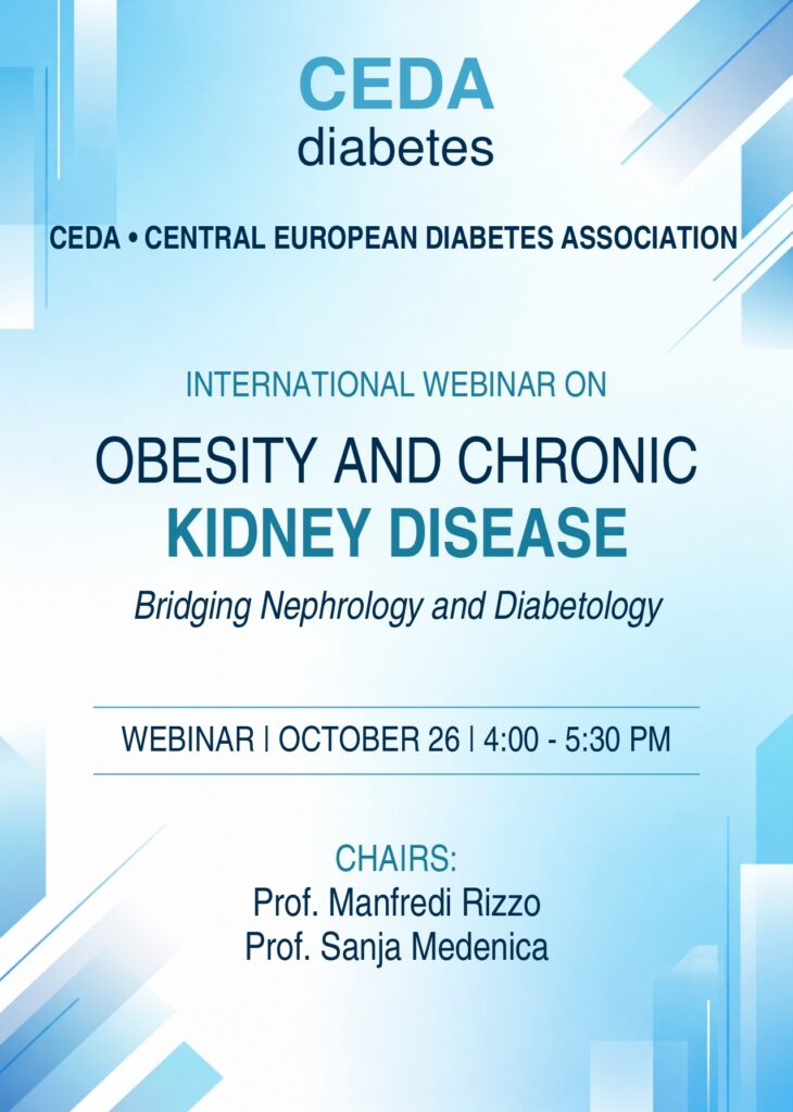 INTERNATIONAL WEBINAR ON OBESITY AND CHRONIC KIDNEY DISEASE: Bridging Nephrology and Diabetology